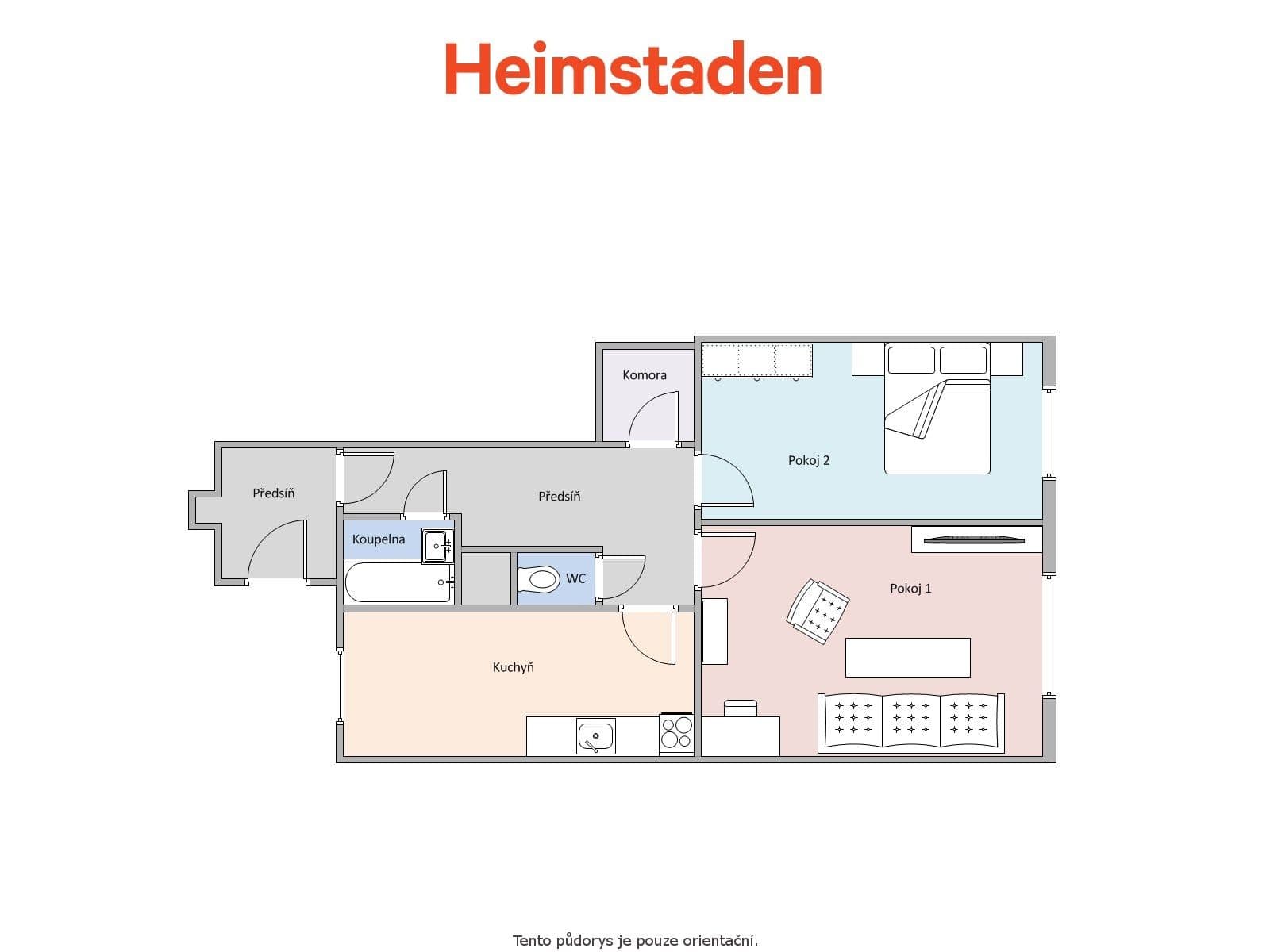 Prenájom bytu 2-izbový 49 m², Pokrok, Karviná, Moravskoslezský kraj Prenájom bytu 2-izbový 49 m², Pokrok, Karviná, Moravskoslezský kraj