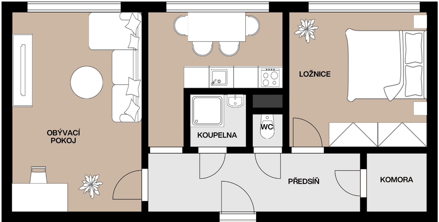 Predaj bytu 2-izbový 52 m², Unhošťská, Kladno, Středočeský kraj Predaj bytu 2-izbový 52 m², Unhošťská, Kladno, Středočeský kraj