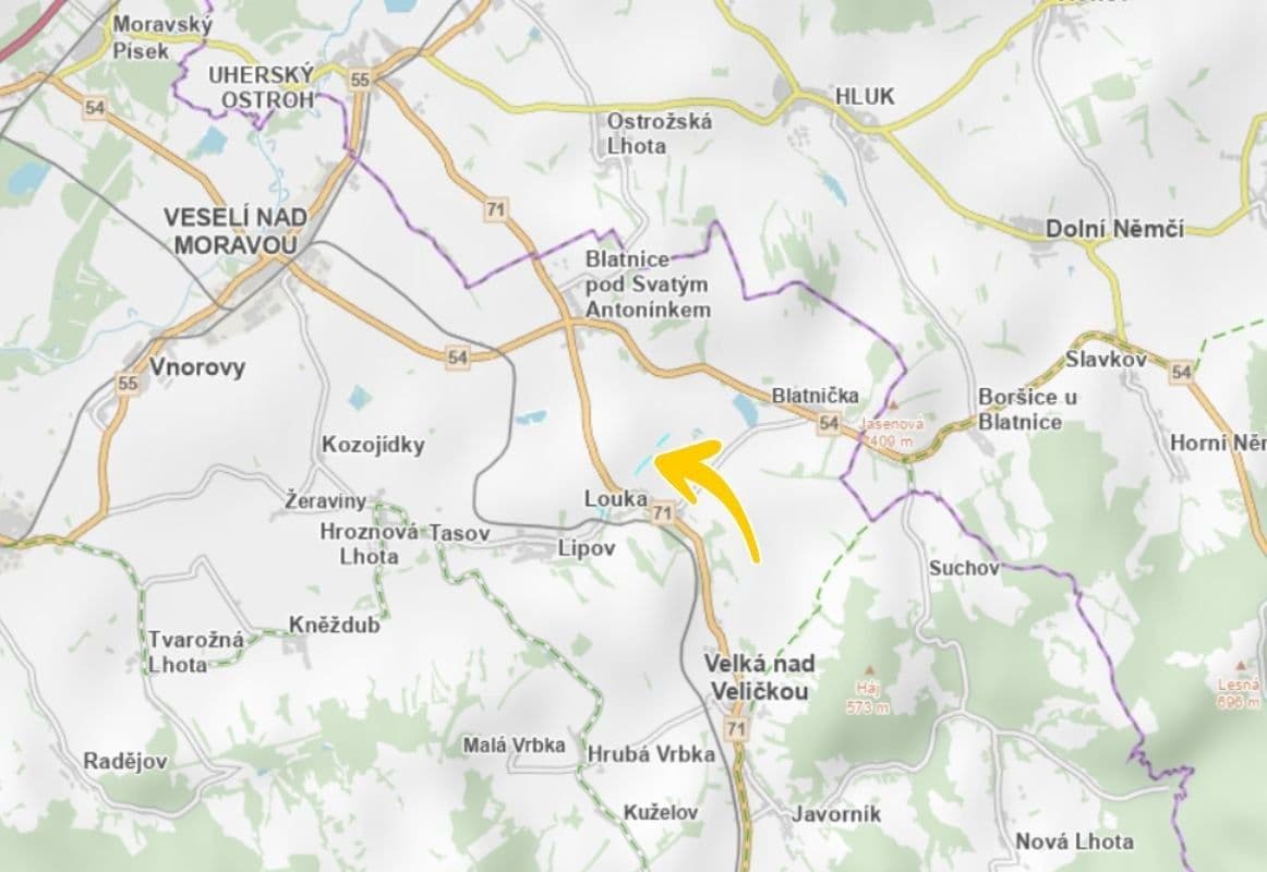 Predaj pozemku 3.797 m², Louka, Jihomoravský kraj Predaj pozemku 3.797 m², Louka, Jihomoravský kraj