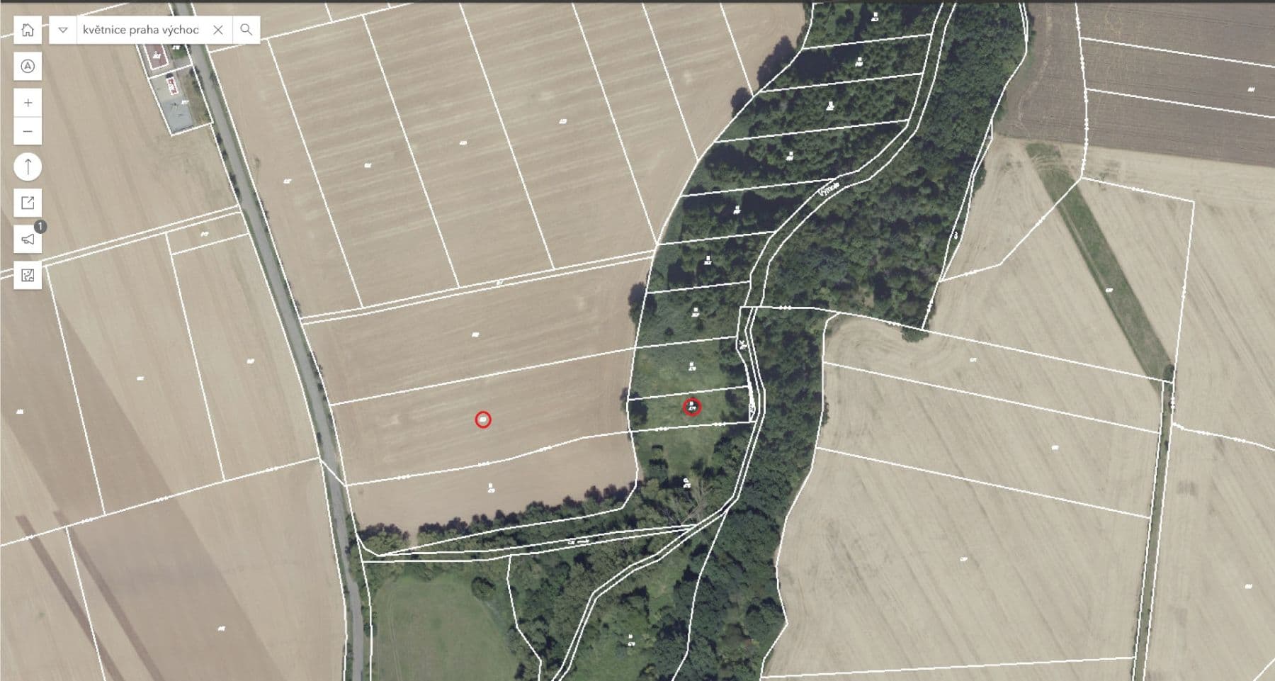 Prenájom pozemku 9.000 m², Květnice, Středočeský kraj Prenájom pozemku 9.000 m², Květnice, Středočeský kraj