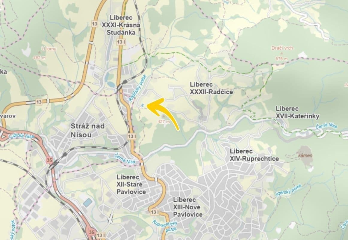 Predaj pozemku 1.000 m², Liberec, Liberecký kraj Predaj pozemku 1.000 m², Liberec, Liberecký kraj