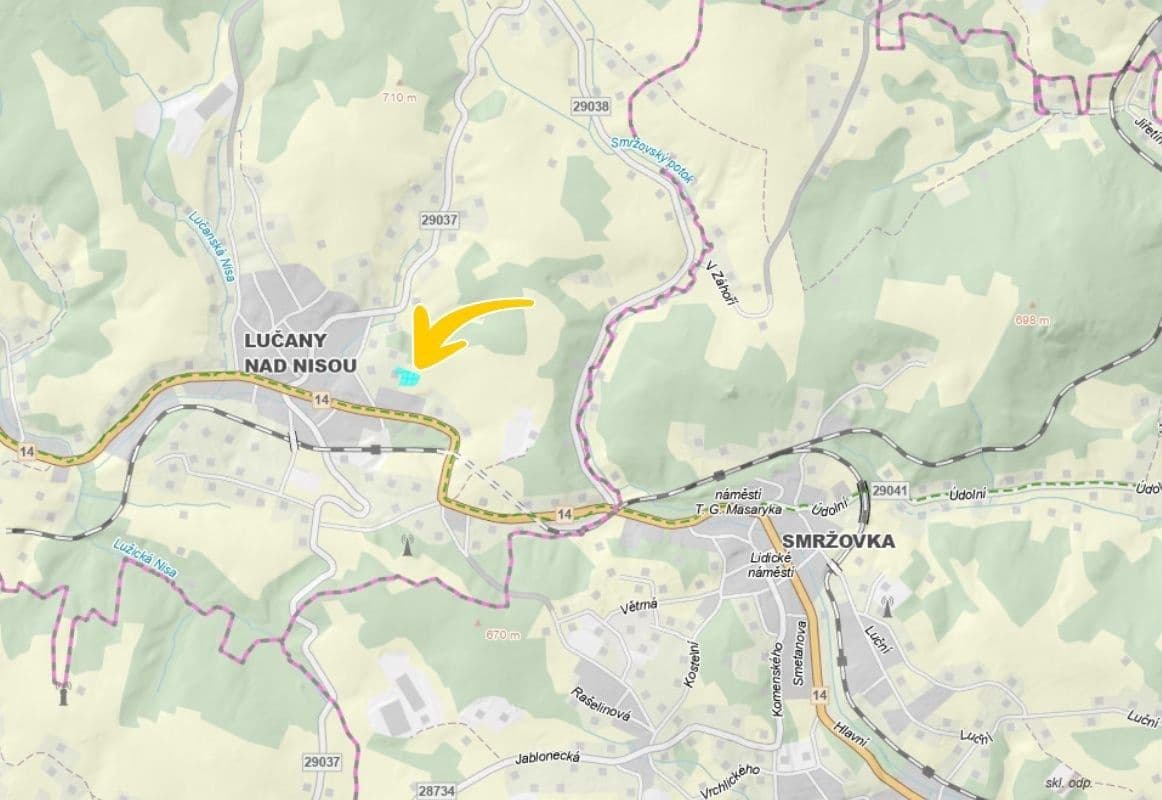 Predaj pozemku 2.801 m², Lučany nad Nisou, Liberecký kraj Predaj pozemku 2.801 m², Lučany nad Nisou, Liberecký kraj