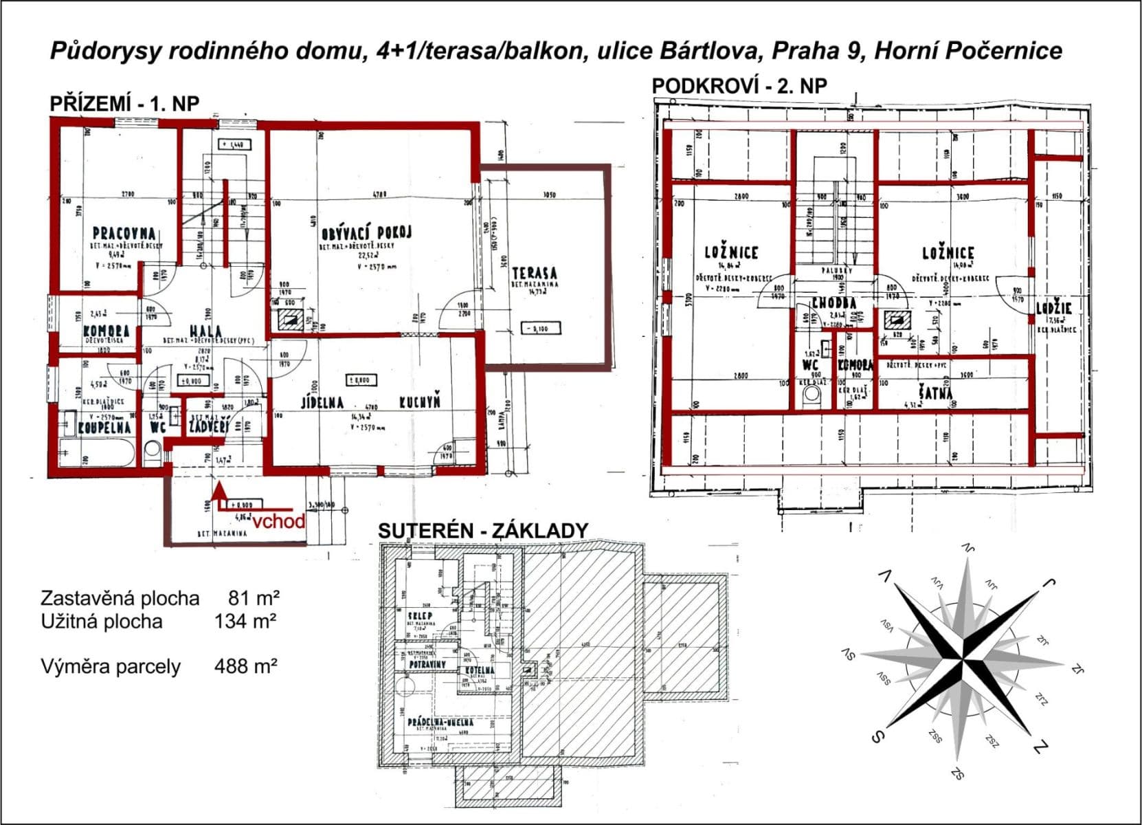 Predaj domu 134 m², pozemek 488 m², Bártlova, Praha, Praha Predaj domu 134 m², pozemek 488 m², Bártlova, Praha, Praha
