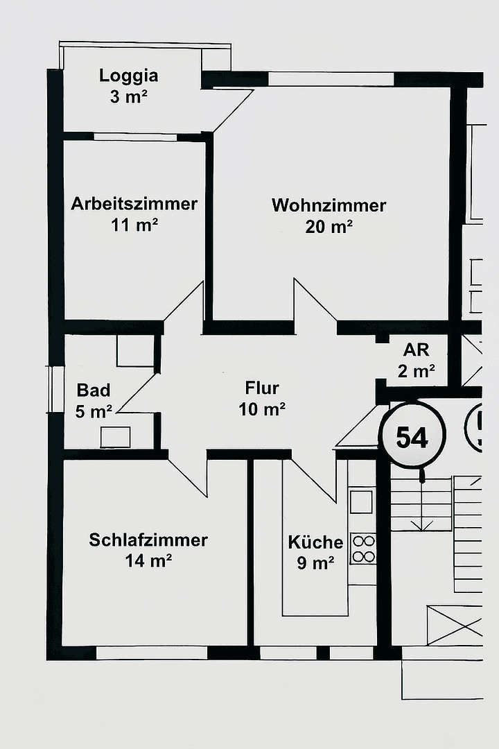 Predaj bytu 3-izbový 72 m², Essen, Severné Porýnie - Westfálsko Predaj bytu 3-izbový 72 m², Essen, Severné Porýnie - Westfálsko