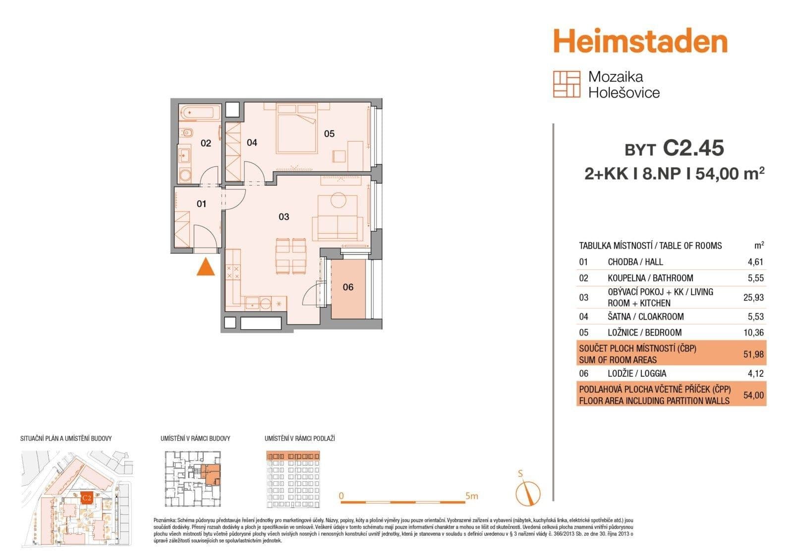 Prenájom bytu 2-izbový 54 m², U Pergamenky, Praha, Praha Prenájom bytu 2-izbový 54 m², U Pergamenky, Praha, Praha