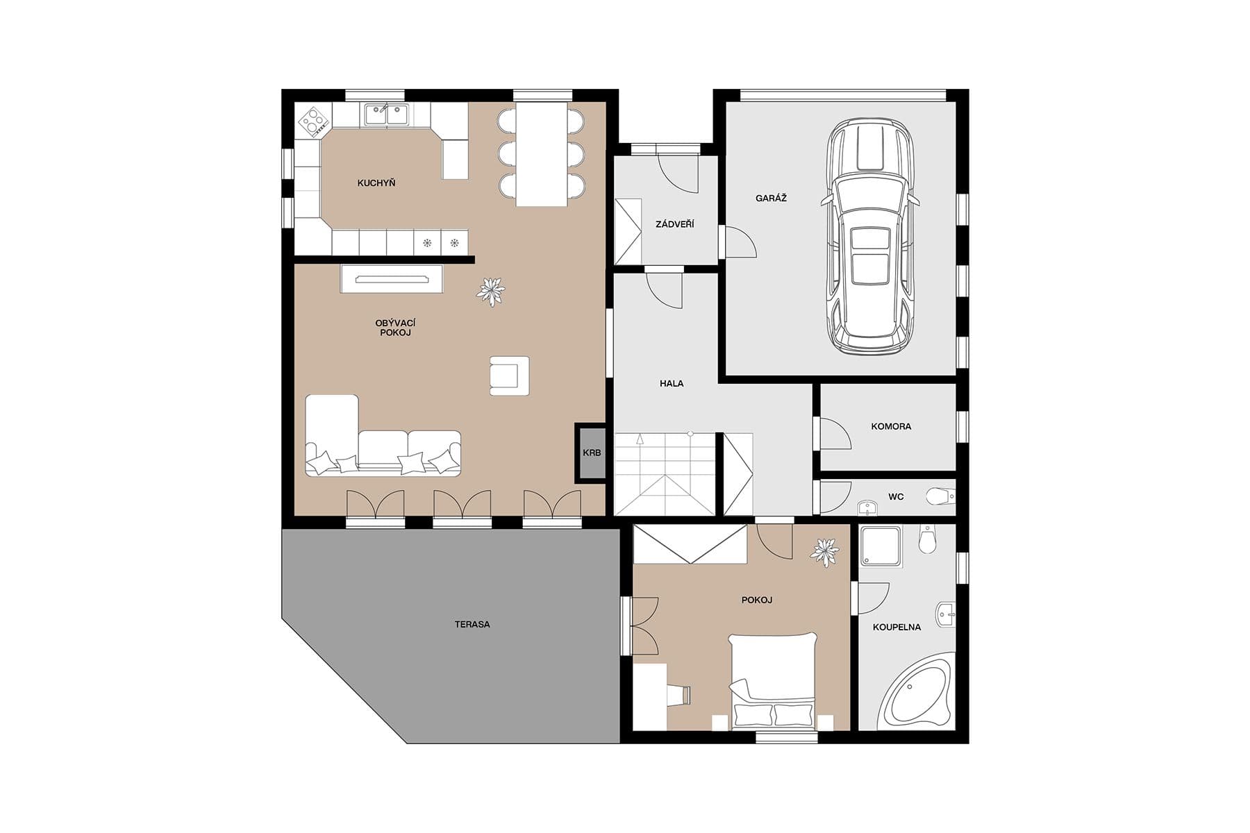 Predaj domu 274 m², pozemek 1.202 m², Karafiátová, Jesenice, Středočeský kraj Predaj domu 274 m², pozemek 1.202 m², Karafiátová, Jesenice, Středočeský kraj