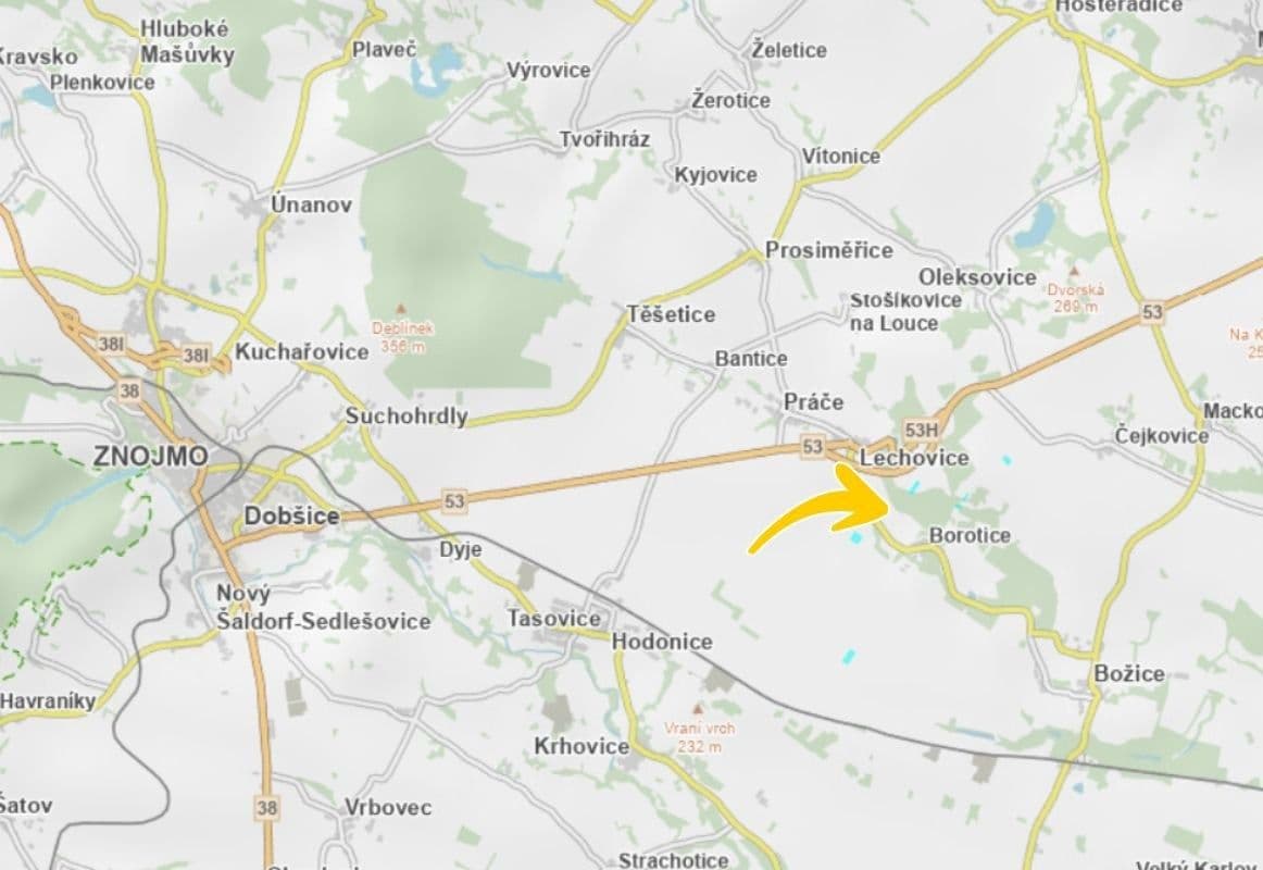 Predaj pozemku 3.547 m², Borotice, Jihomoravský kraj Predaj pozemku 3.547 m², Borotice, Jihomoravský kraj