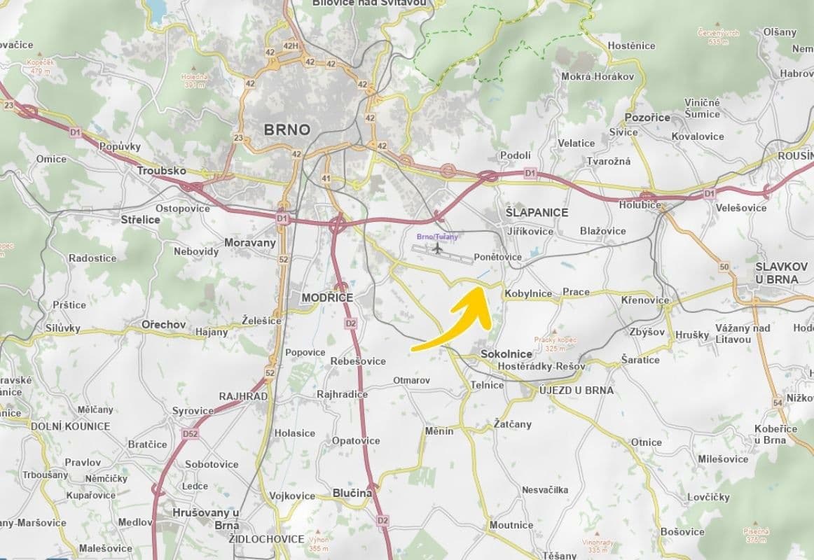 Predaj pozemku 2.002 m², Šlapanice, Jihomoravský kraj Predaj pozemku 2.002 m², Šlapanice, Jihomoravský kraj