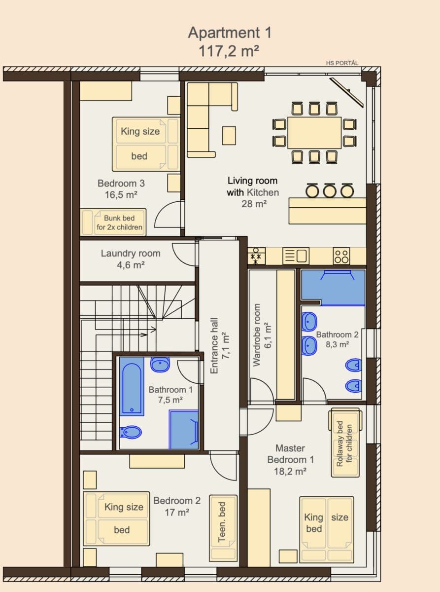 Prenájom bytu 117 m², Do Chuchle, Praha, Praha Prenájom bytu 117 m², Do Chuchle, Praha, Praha
