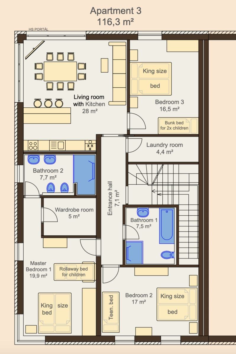 Prenájom bytu 116 m², Do Chuchle, Praha, Praha Prenájom bytu 116 m², Do Chuchle, Praha, Praha