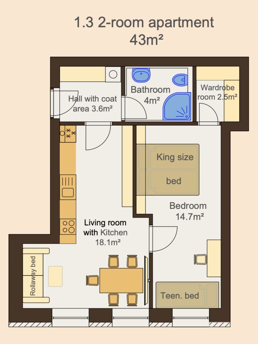 Prenájom bytu 43 m², Zbraslavská, Praha, Praha Prenájom bytu 43 m², Zbraslavská, Praha, Praha