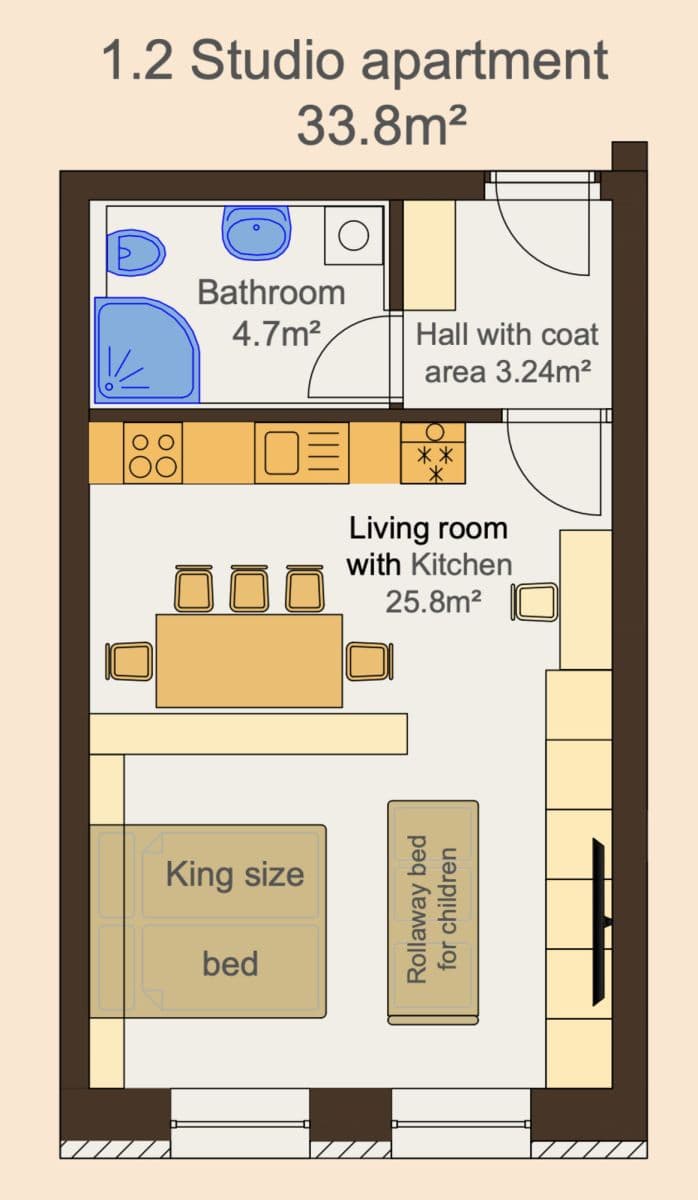 Prenájom bytu 34 m², Zbraslavská, Praha, Praha Prenájom bytu 34 m², Zbraslavská, Praha, Praha