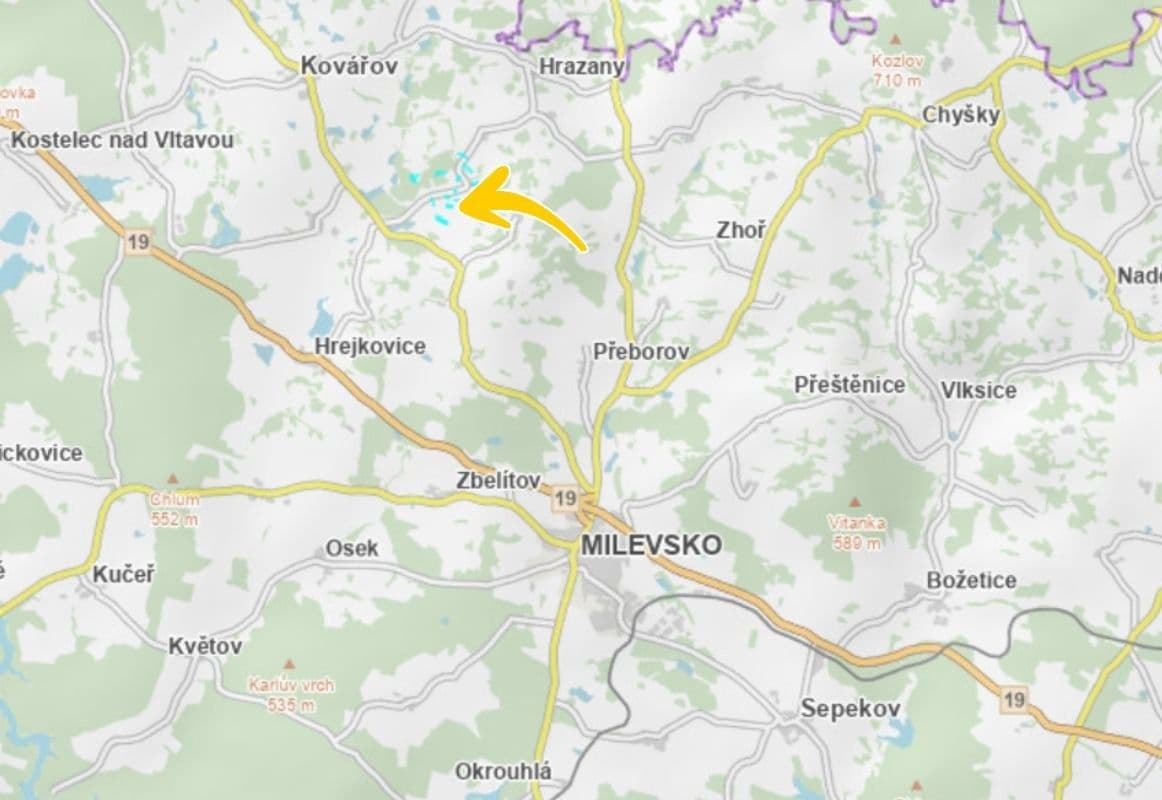 Predaj pozemku 10.992 m², Hrazany, Jihočeský kraj Predaj pozemku 10.992 m², Hrazany, Jihočeský kraj