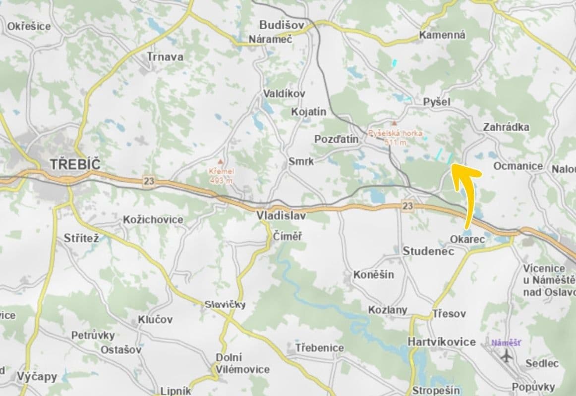 Predaj pozemku 3.818 m², Pyšel, Kraj Vysočina Predaj pozemku 3.818 m², Pyšel, Kraj Vysočina