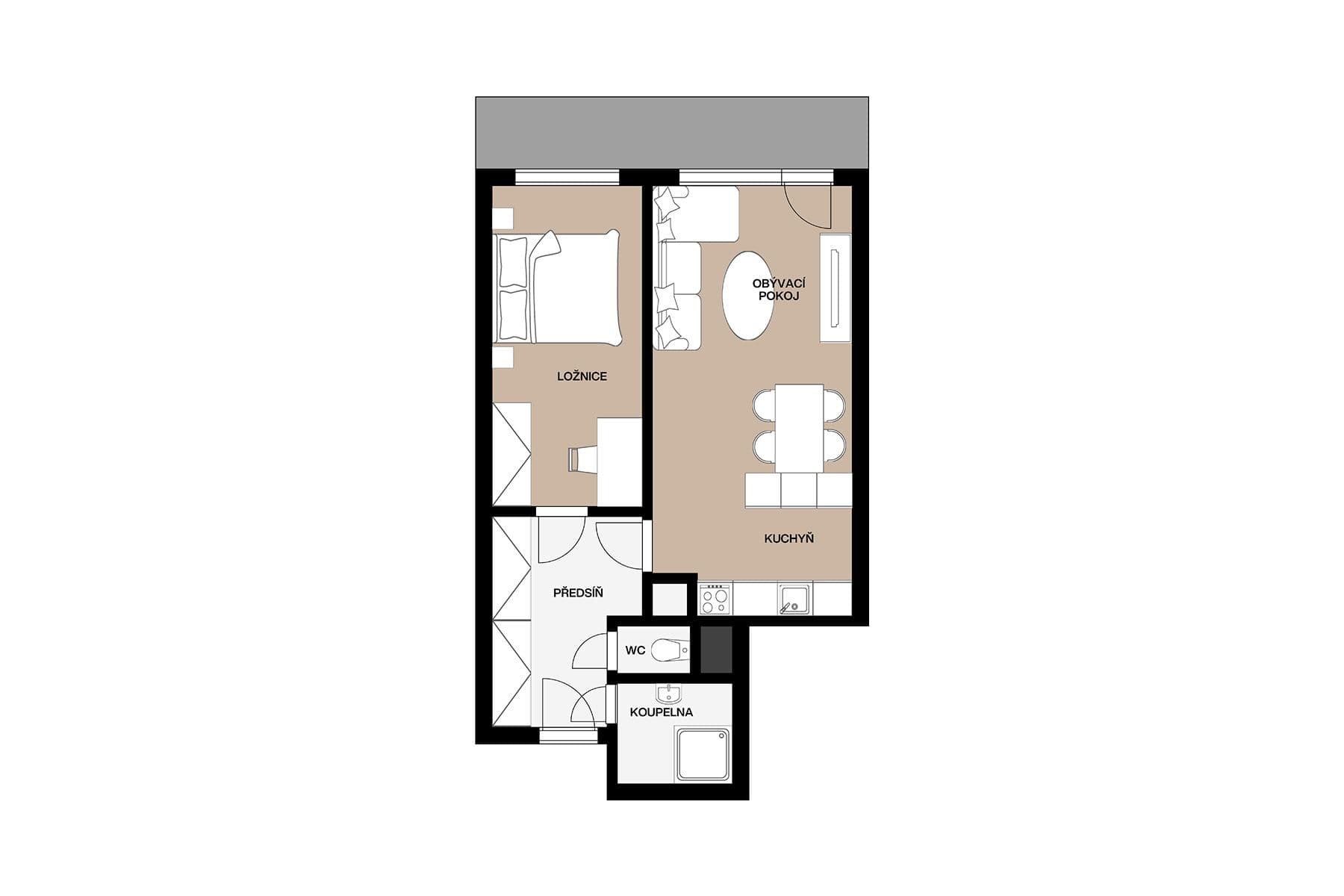 Predaj bytu 2-izbový 48 m², Na Průhoně, Velvary, Středočeský kraj Predaj bytu 2-izbový 48 m², Na Průhoně, Velvary, Středočeský kraj