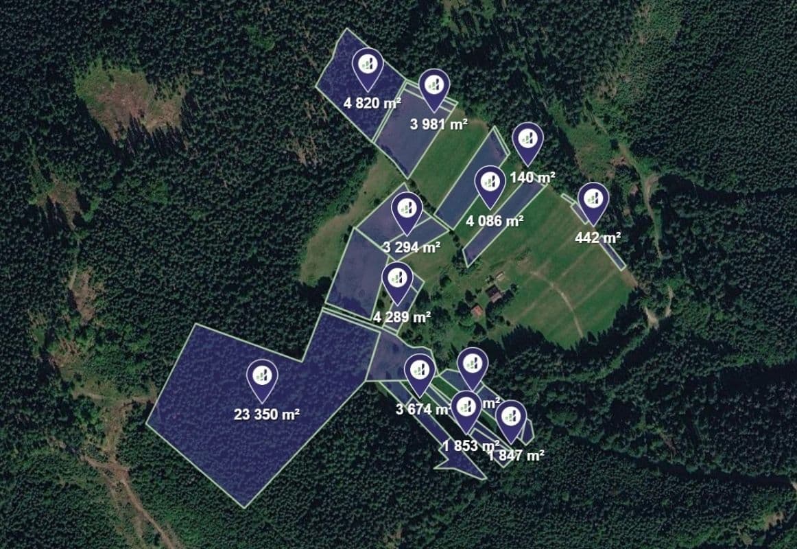 Predaj pozemku 9.672 m², Horní Lomná, Moravskoslezský kraj Predaj pozemku 9.672 m², Horní Lomná, Moravskoslezský kraj