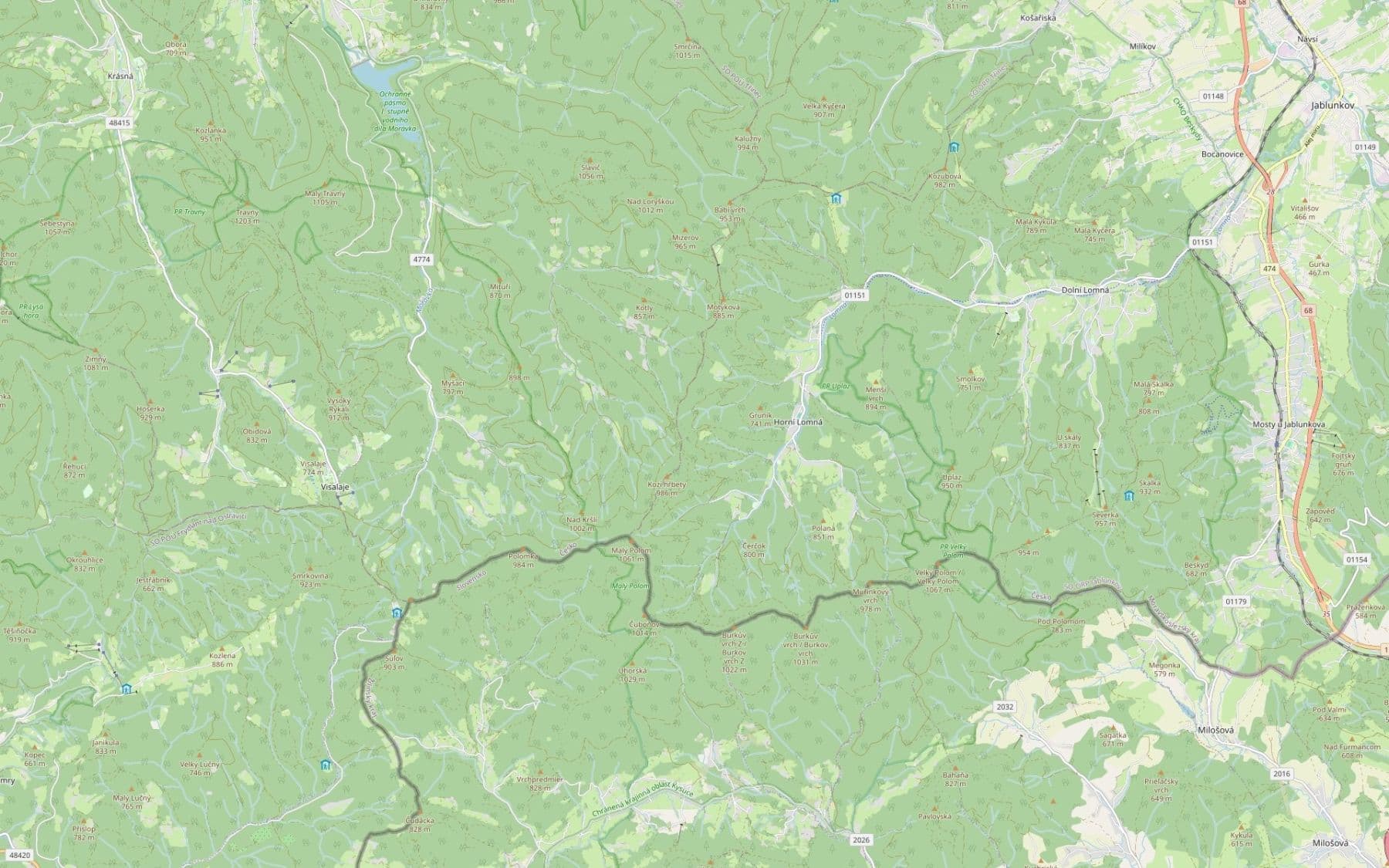 Predaj pozemku 9.672 m², Horní Lomná, Moravskoslezský kraj Predaj pozemku 9.672 m², Horní Lomná, Moravskoslezský kraj