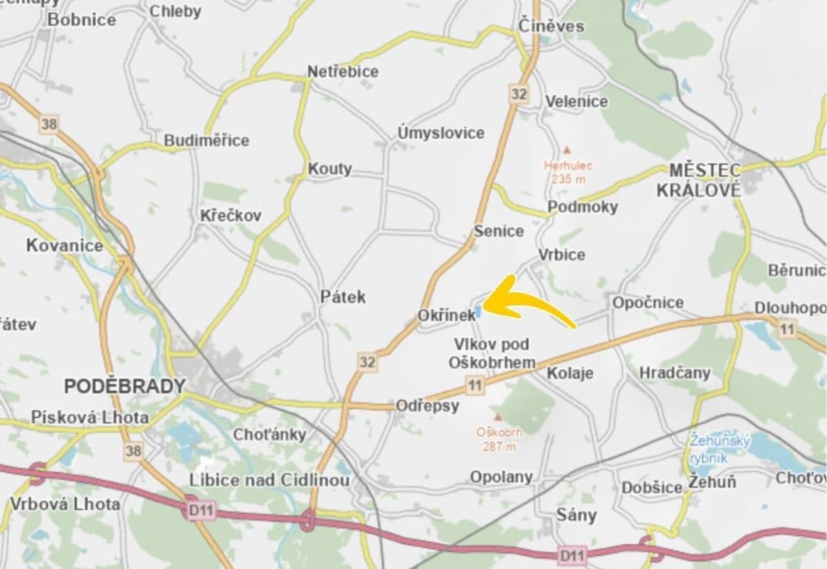 Predaj pozemku 2.809 m², Okřínek, Středočeský kraj Predaj pozemku 2.809 m², Okřínek, Středočeský kraj