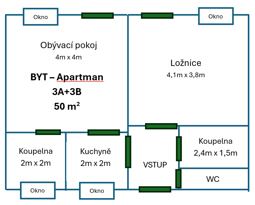 Prenájom bytu 3-izbový 50 m², Gajdošova, Brno, Jihomoravský kraj Prenájom bytu 3-izbový 50 m², Gajdošova, Brno, Jihomoravský kraj