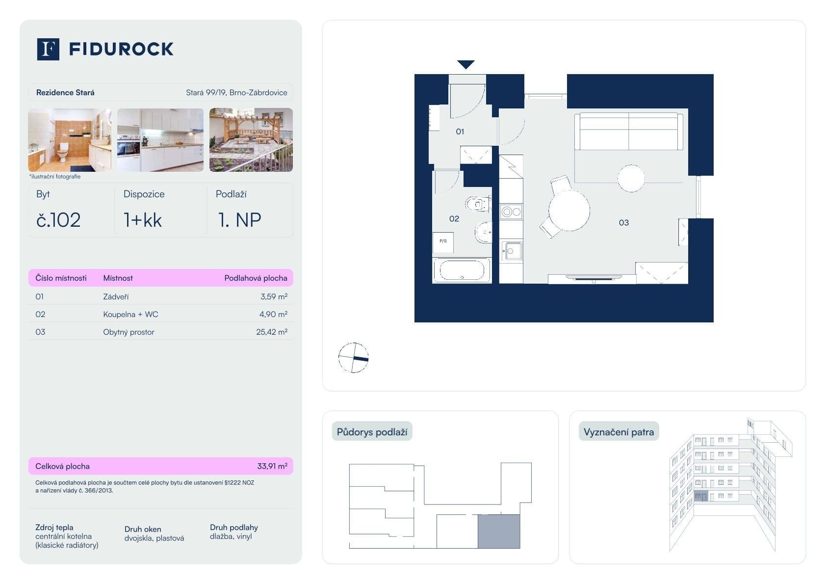 Predaj bytu 1-izbový 35 m², Stará, Brno, Jihomoravský kraj Predaj bytu 1-izbový 35 m², Stará, Brno, Jihomoravský kraj