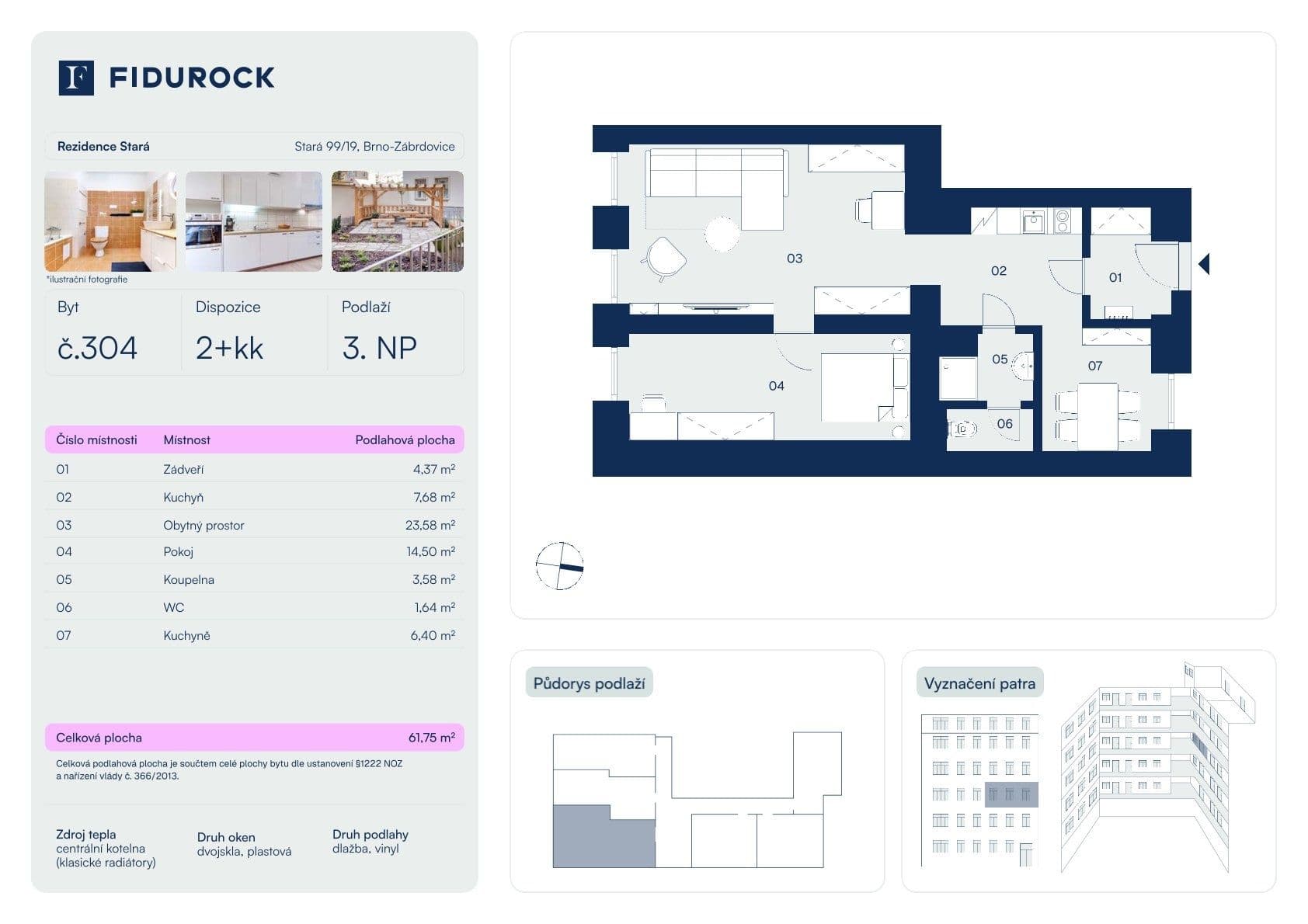 Predaj bytu 2-izbový 68 m², Stará, Brno, Jihomoravský kraj Predaj bytu 2-izbový 68 m², Stará, Brno, Jihomoravský kraj