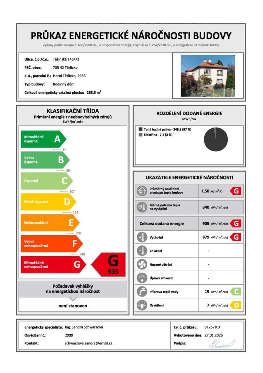 Predaj domu 260 m², pozemek 1.935 m², Těšínská, Těrlicko, Moravskoslezský kraj Predaj domu 260 m², pozemek 1.935 m², Těšínská, Těrlicko, Moravskoslezský kraj