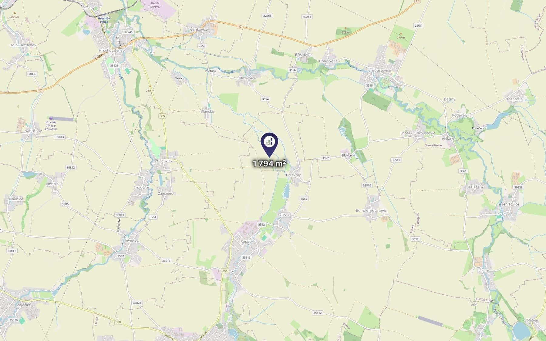 Predaj pozemku 299 m², Rosice, Pardubický kraj Predaj pozemku 299 m², Rosice, Pardubický kraj