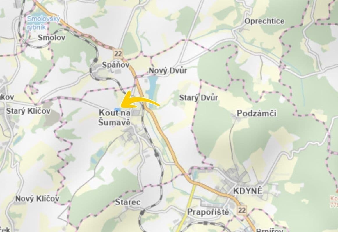Predaj pozemku 3.190 m², Kout na Šumavě, Plzeňský kraj Predaj pozemku 3.190 m², Kout na Šumavě, Plzeňský kraj