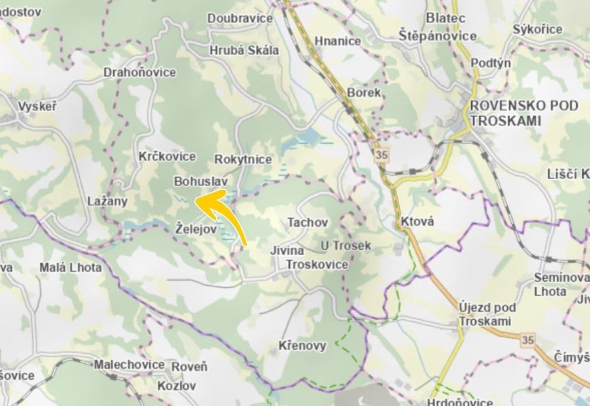 Predaj pozemku 179 m², Hrubá Skála, Liberecký kraj Predaj pozemku 179 m², Hrubá Skála, Liberecký kraj