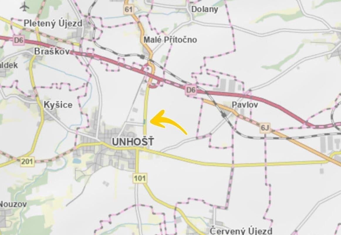 Predaj pozemku 1.133 m², Unhošť, Středočeský kraj Predaj pozemku 1.133 m², Unhošť, Středočeský kraj