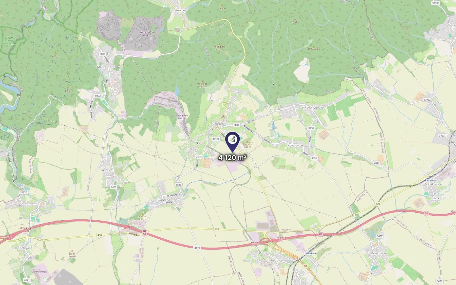 Predaj pozemku 1.030 m², Pozořice, Jihomoravský kraj Predaj pozemku 1.030 m², Pozořice, Jihomoravský kraj