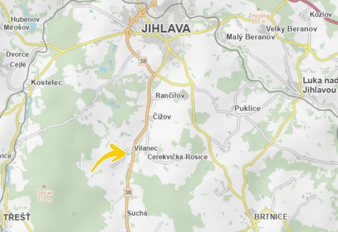 Predaj pozemku 345 m², Vílanec, Kraj Vysočina Predaj pozemku 345 m², Vílanec, Kraj Vysočina