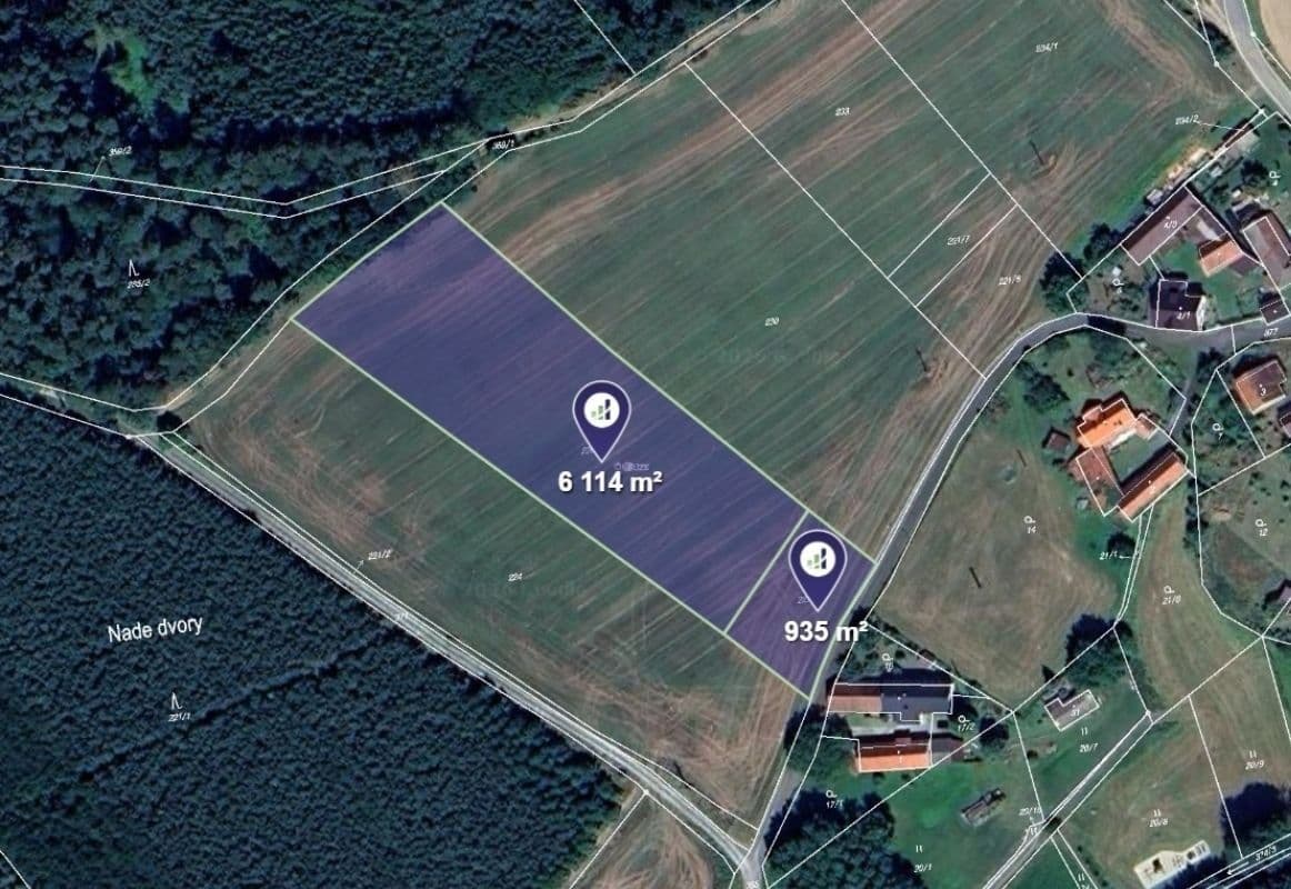 Predaj pozemku 1.762 m², Hrazany, Jihočeský kraj Predaj pozemku 1.762 m², Hrazany, Jihočeský kraj