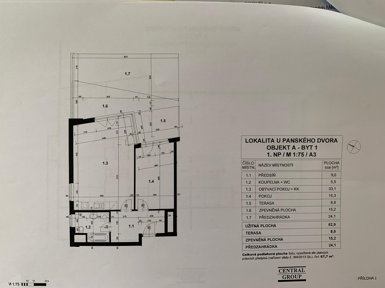 Predaj bytu 2-izbový 63 m², Pýchavková, Praha, Praha Predaj bytu 2-izbový 63 m², Pýchavková, Praha, Praha