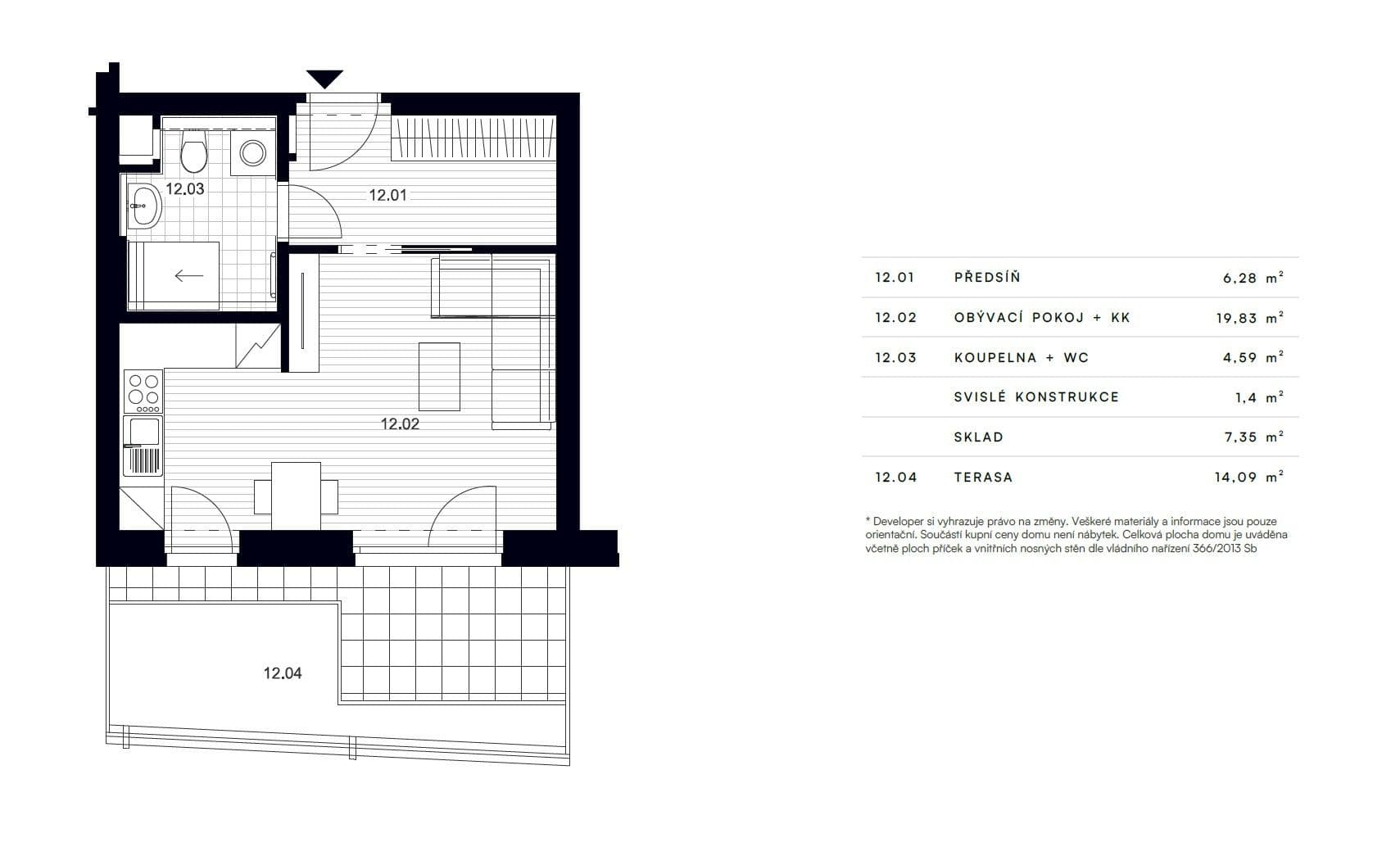 Prenájom bytu 1-izbový 32 m², Pšeničná, Hořovice, Středočeský kraj Prenájom bytu 1-izbový 32 m², Pšeničná, Hořovice, Středočeský kraj