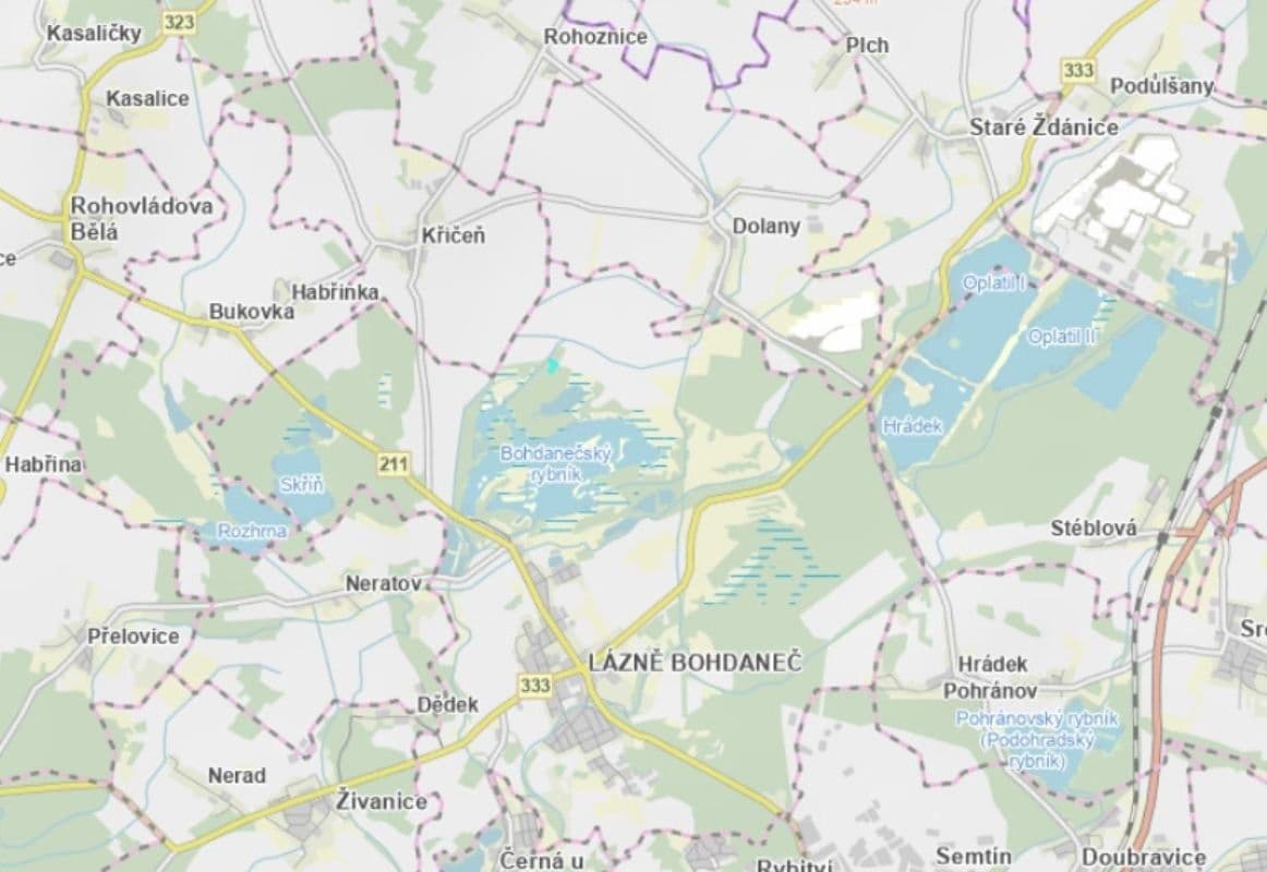 Predaj pozemku 5.214 m², Lázně Bohdaneč, Pardubický kraj Predaj pozemku 5.214 m², Lázně Bohdaneč, Pardubický kraj