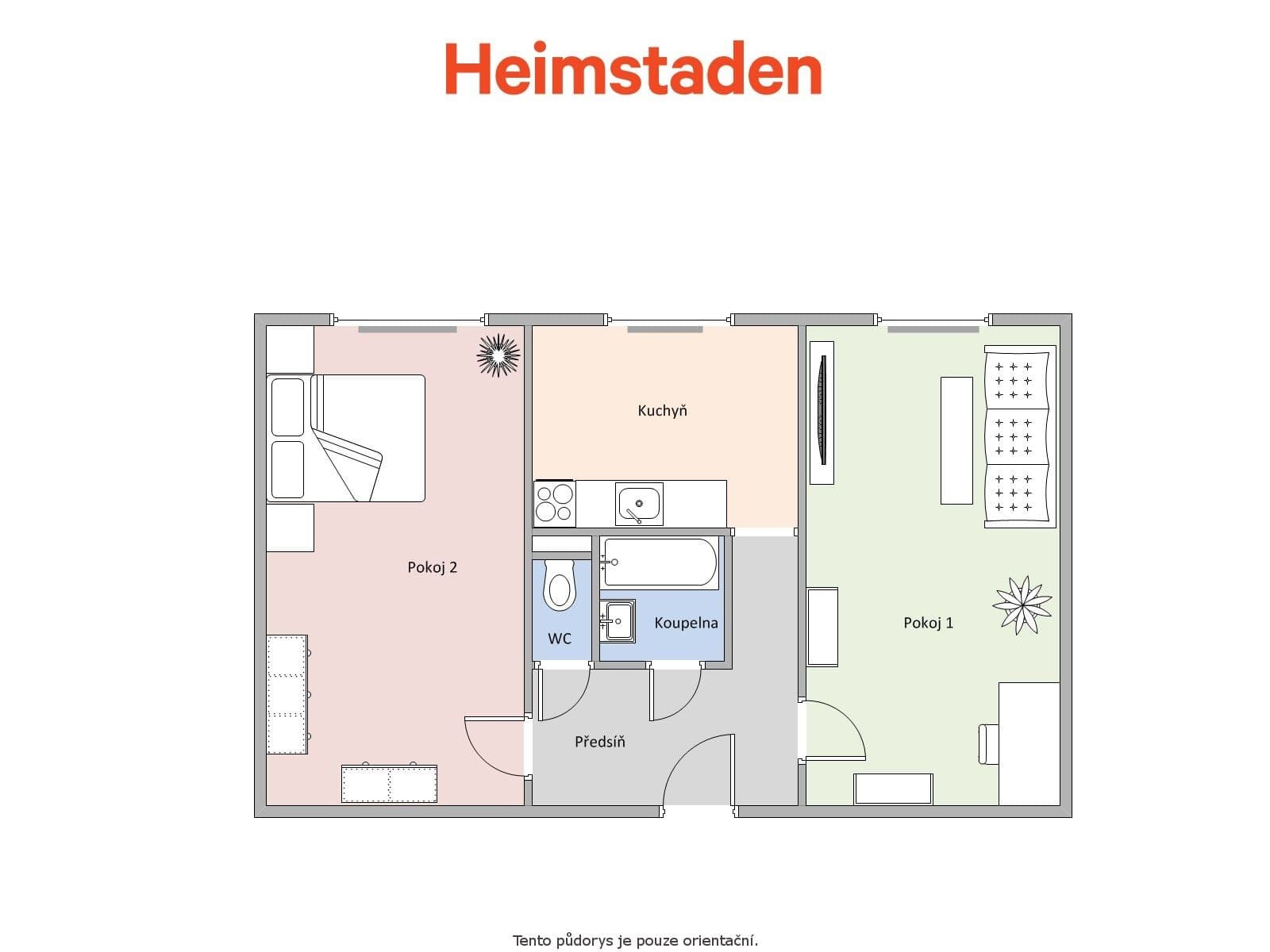 Prenájom bytu 2-izbový 52 m², Edisonova, Havířov, Moravskoslezský kraj Prenájom bytu 2-izbový 52 m², Edisonova, Havířov, Moravskoslezský kraj