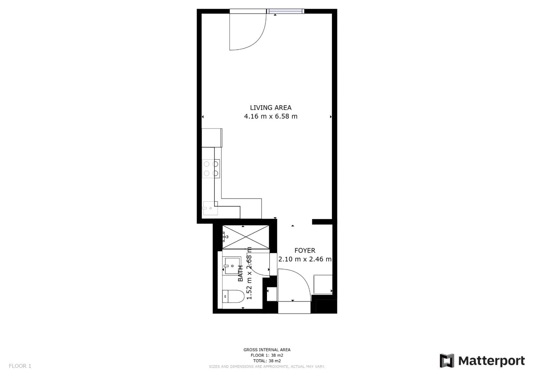 Prenájom bytu 1-izbový 36 m², Křižíkova, Praha, Praha Prenájom bytu 1-izbový 36 m², Křižíkova, Praha, Praha