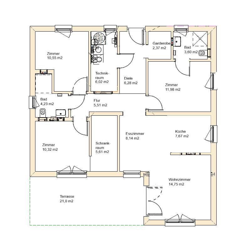 Prenájom domu 97 m², pozemek 564 m², Gerasdorf bei Wien (Oberlisse), Dolné Rakúsko Prenájom domu 97 m², pozemek 564 m², Gerasdorf bei Wien (Oberlisse), Dolné Rakúsko