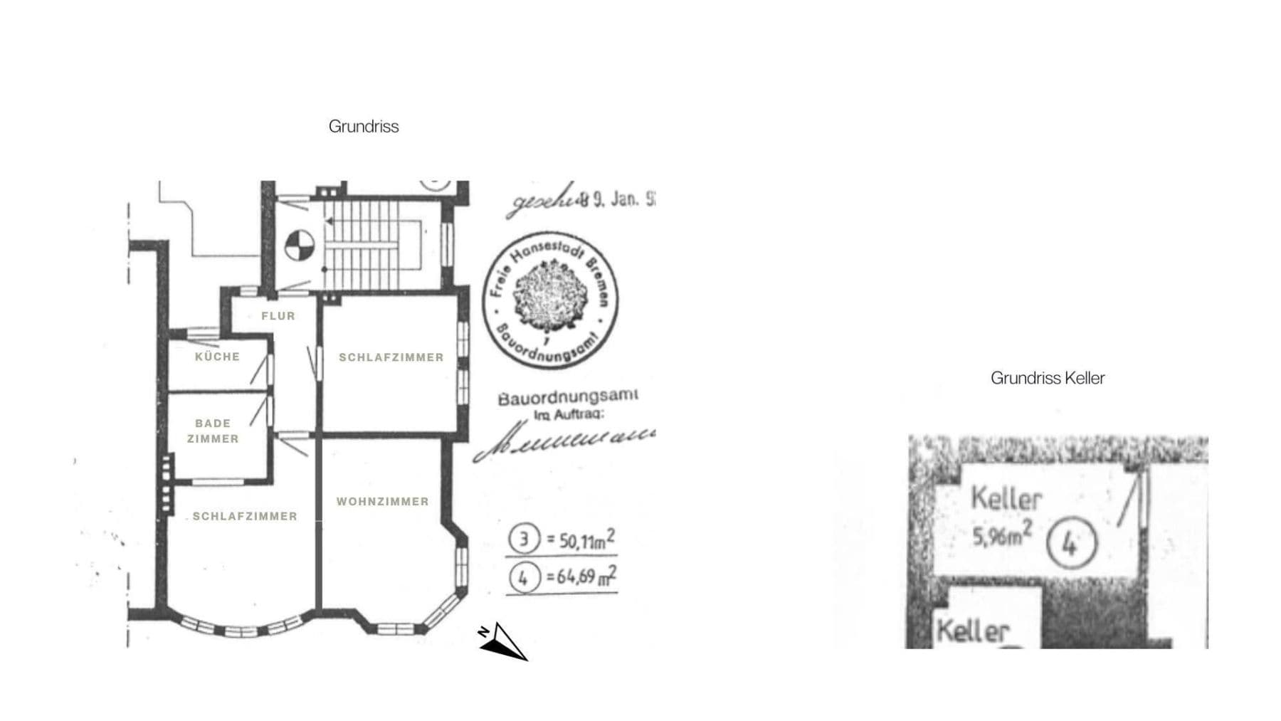 Predaj bytu 3-izbový 59 m², Bremen, Brémy Predaj bytu 3-izbový 59 m², Bremen, Brémy