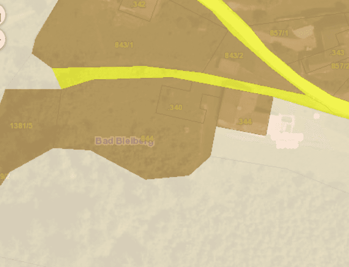 Predaj pozemku 1.230 m², Oberhüttendorfer Weg 14, Bad Bleiberg, Korutánsko Predaj pozemku 1.230 m², Oberhüttendorfer Weg 14, Bad Bleiberg, Korutánsko