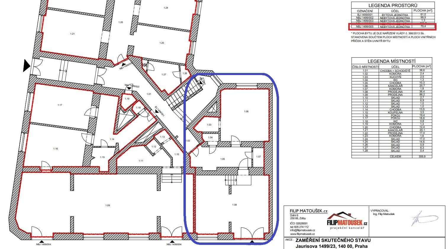 Predaj nebytového priestoru 79 m², Nuselská, Praha, Praha Predaj nebytového priestoru 79 m², Nuselská, Praha, Praha