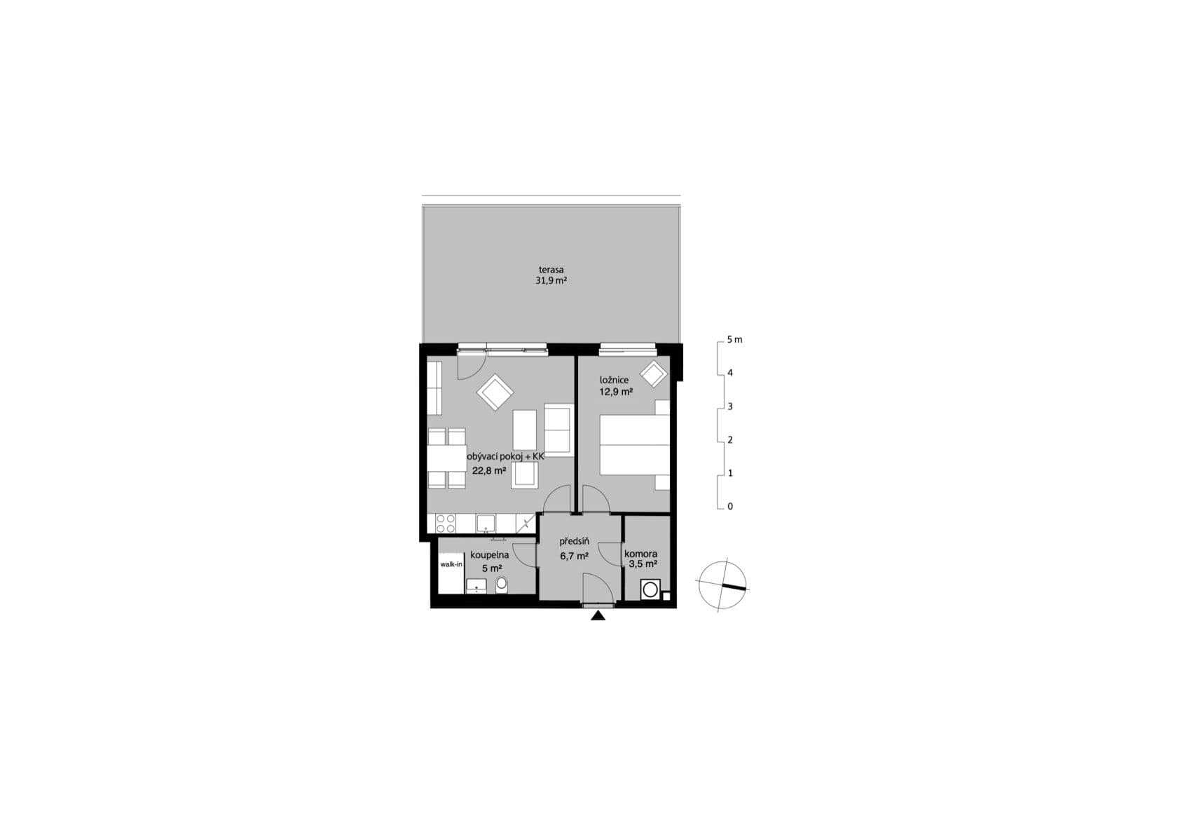 Predaj bytu 2-izbový 53 m², Sedlářova, Praha, Praha Predaj bytu 2-izbový 53 m², Sedlářova, Praha, Praha