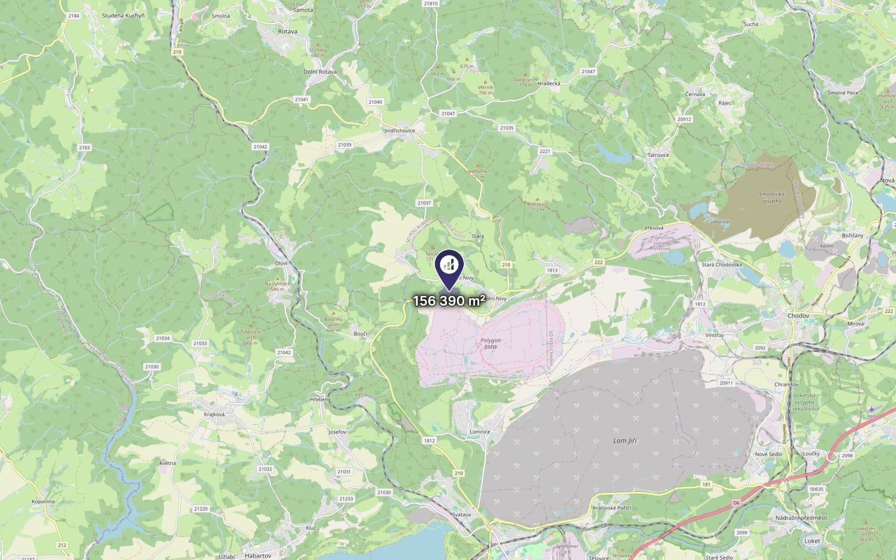 Predaj pozemku 156.390 m², Dolní Nivy, Karlovarský kraj Predaj pozemku 156.390 m², Dolní Nivy, Karlovarský kraj
