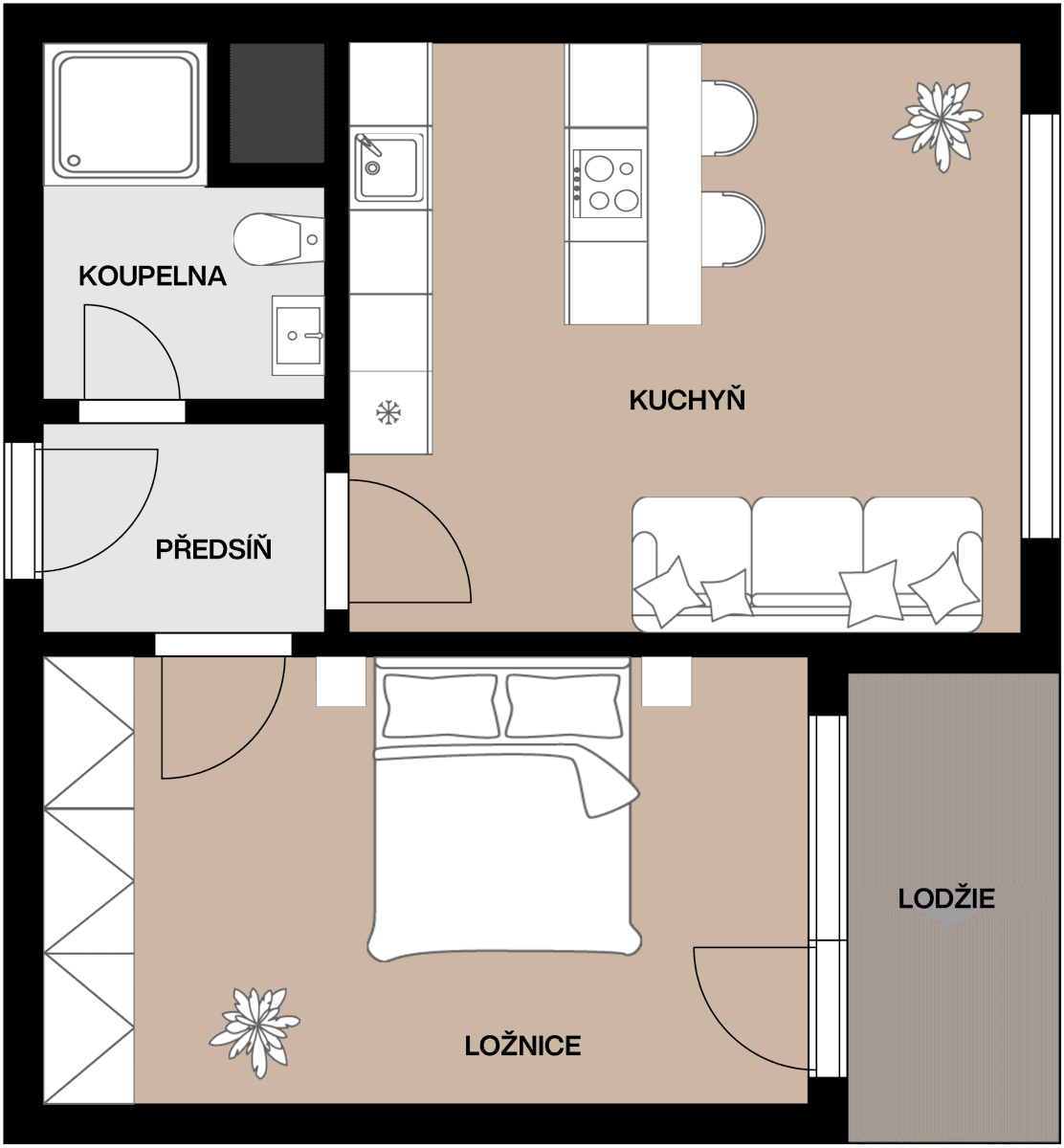 Predaj bytu 2-izbový 41 m², Na Jílech, Česká Lípa, Liberecký kraj Predaj bytu 2-izbový 41 m², Na Jílech, Česká Lípa, Liberecký kraj