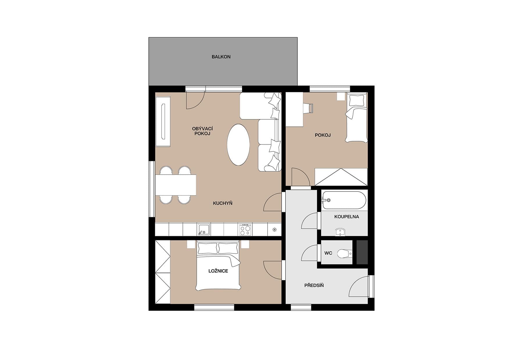 Predaj bytu 3-izbový 78 m², Toužimská, Praha, Praha Predaj bytu 3-izbový 78 m², Toužimská, Praha, Praha