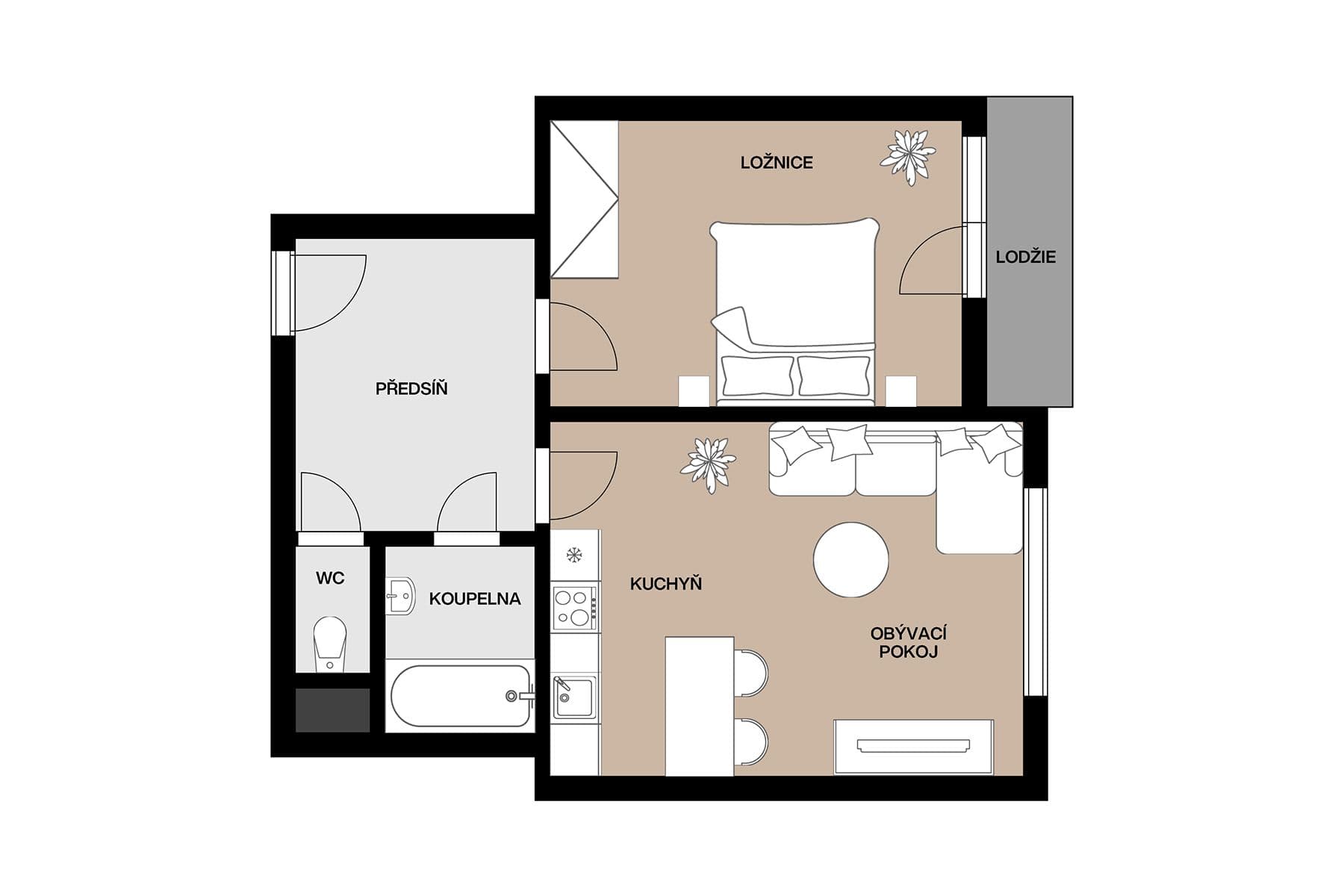 Predaj bytu 2-izbový 53 m², Jana Želivského, Praha, Praha Predaj bytu 2-izbový 53 m², Jana Želivského, Praha, Praha