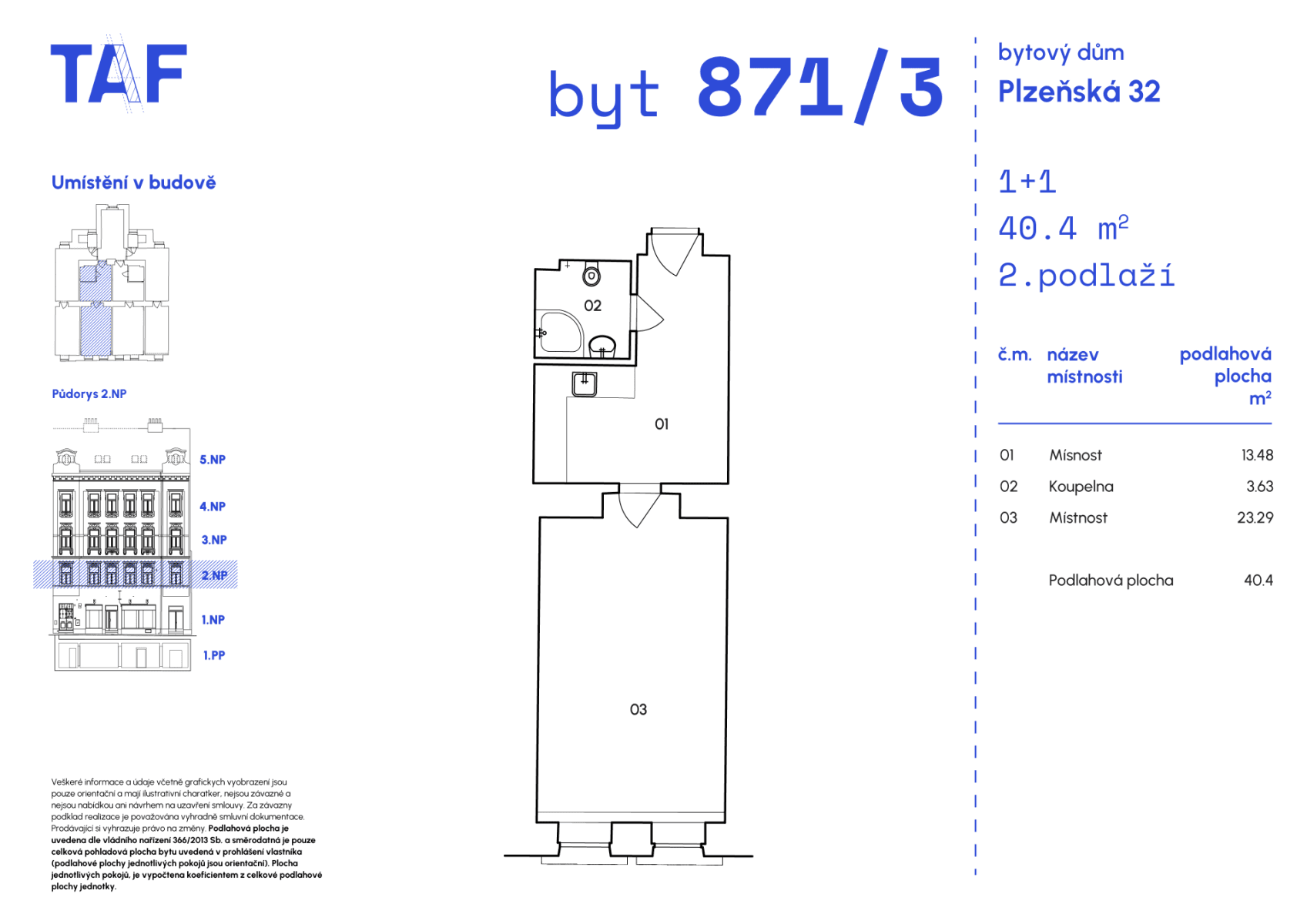 Predaj bytu 1-izbový 40 m², Plzeňská, Praha, Praha Predaj bytu 1-izbový 40 m², Plzeňská, Praha, Praha