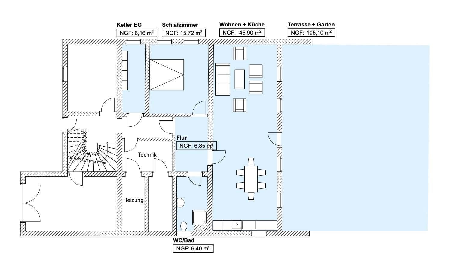 Prenájom bytu 2-izbový 90 m², Grüne Aue 1, Aglasterhausen, Bádensko-Wurttembersko Prenájom bytu 2-izbový 90 m², Grüne Aue 1, Aglasterhausen, Bádensko-Wurttembersko