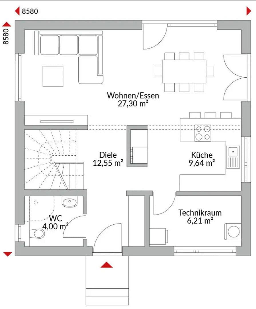 Predaj domu 118 m², pozemek 1 m², GRUNDSTÜCK 800M GRAZ EXKLUSIV NUR FÜR DANWOOD-HAUSBAU, Hart bei Graz, Štajersko Predaj domu 118 m², pozemek 1 m², GRUNDSTÜCK 800M GRAZ EXKLUSIV NUR FÜR DANWOOD-HAUSBAU, Hart bei Graz, Štajersko